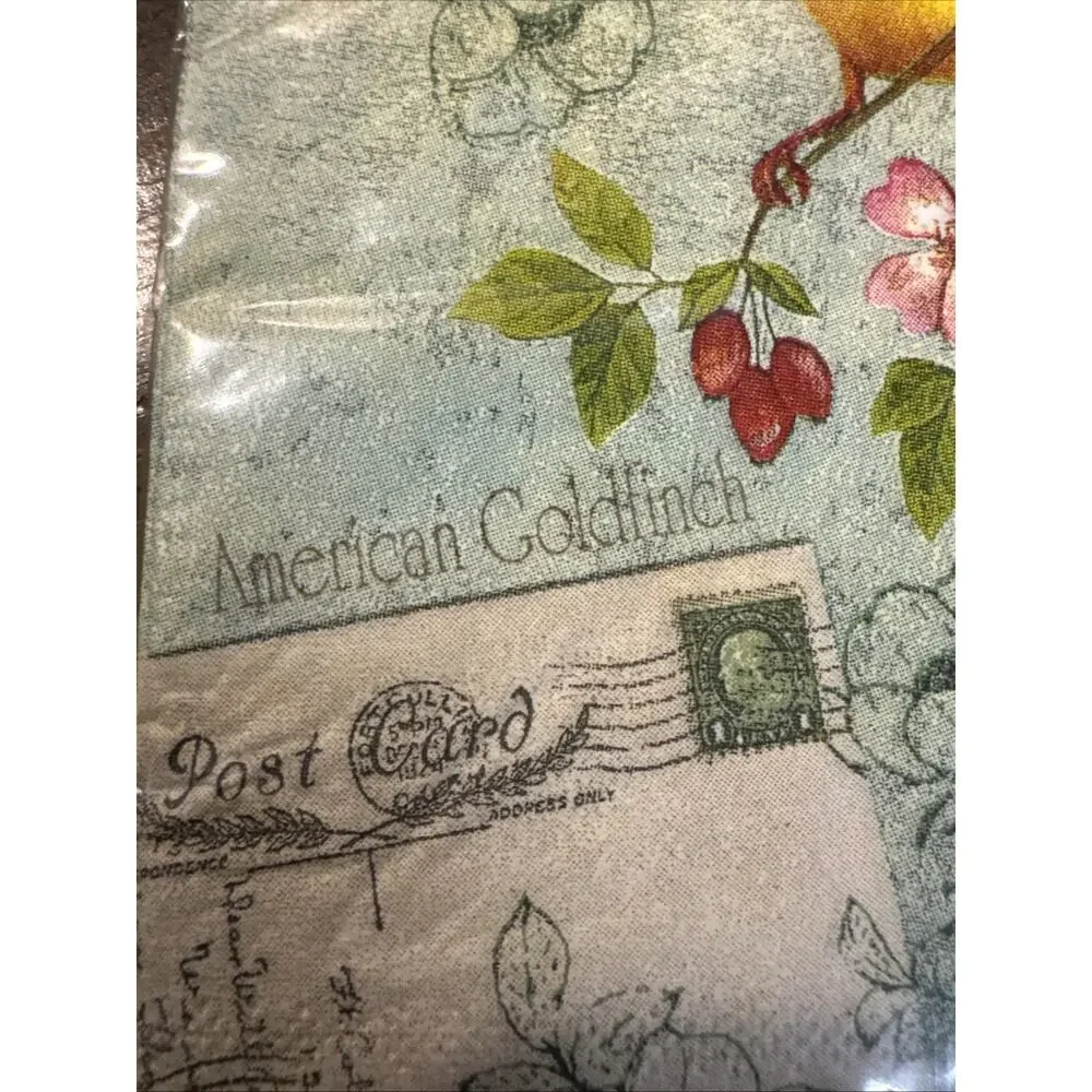 Guest Towel Qty: 16, 2 Ply Napkins 13 In x 1/32 In X 15 1/4 In. Yellow Bird